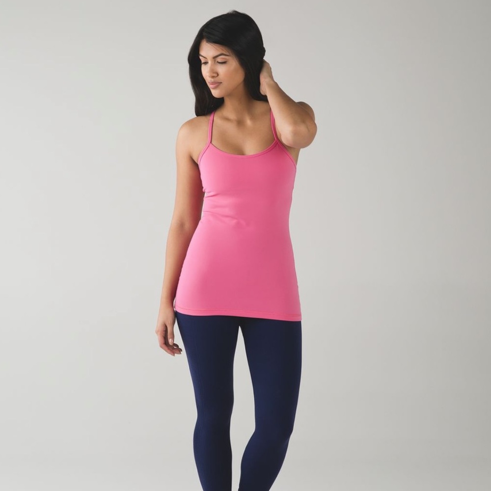 Lululemon Pink Paradise Power Y Tank
